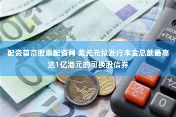 配资首富股票配资网 紫元元拟发行本金总额最高达1亿港元的可换股债券