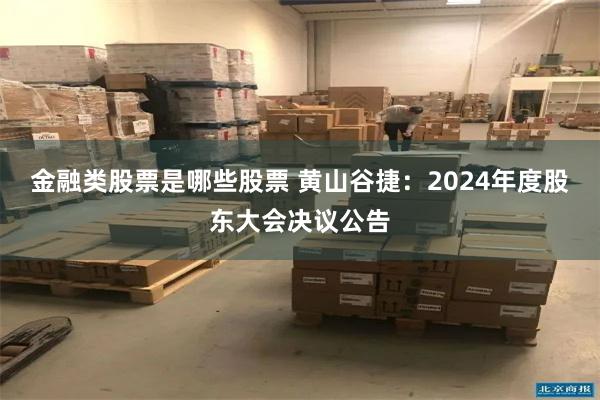 金融类股票是哪些股票 黄山谷捷：2024年度股东大会决议公告